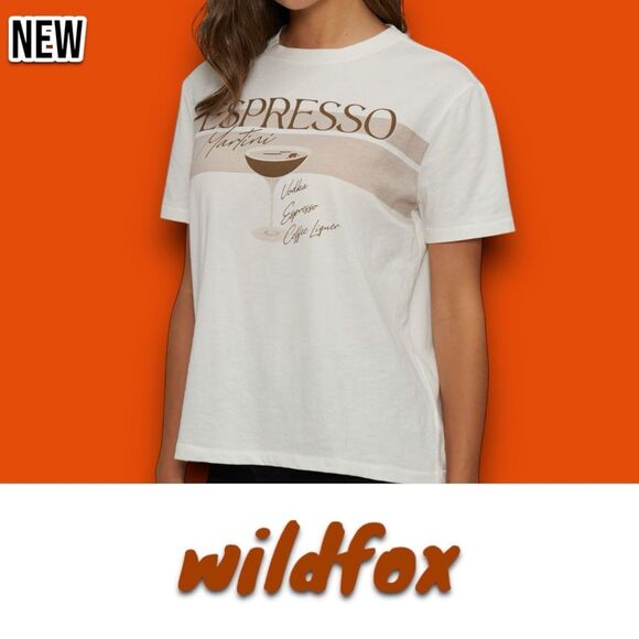 New Wildfox Ryan Espresso Martini Graphic T-Shirt - Picture 4 of 5